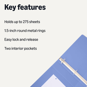 בתפזורת הזמנה חמה 1 אינץ 'עמיד למים a4 3 טבעת תיק סיכת תיק ידית ידית קשת מחזיק קובץ קרטון עם כיסוי pvc - Product Image 2