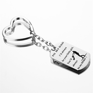 Брелок из нержавеющей стали с большим жетоном - Product Image 3