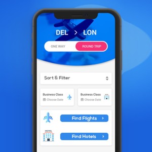 Flight Ticket Booking Mobile App with Customized Function &amp; <strong>Design</strong> Available Mobile Application Development (Android / iOS)