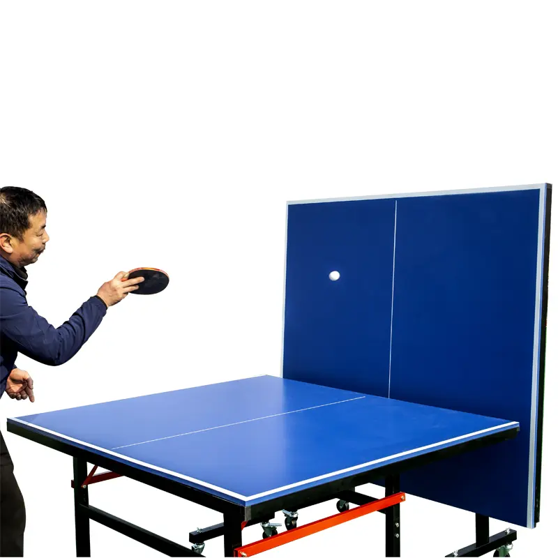 Directo de fábrica, mesa de tenis al aire libre barata, mesa de tenis portátil plegable de ping-pong
