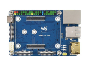 Waveshare Mini Base Board(B) for <strong>Raspberry</strong> <strong>Pi</strong> Compute Module CM4,Onboard Connector:CSI/DSI/RTC/FAN/<strong>USB</strong>/RJ45 Gigabit Ethernet