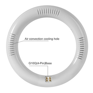 Canlı oda devresi halka şeklindeki yuvarlak daire LED floresan tüp aydınlatma için 20w dairesel kozmetik lamba - Product Image 3