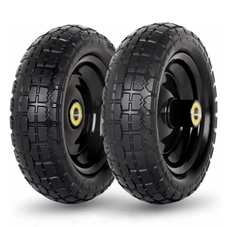 13 Inch Replacement Pneumatic Tire Wheel Offset Solid Rubber Tires Without Flat Spots Wheel