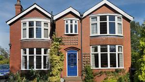 ALPES Upvc Double Hung <strong>Window</strong> Vertical Sliding <strong>Sash</strong> with Modern Standards Soundproof Plastic Frame for Hotels - Product Image 6
