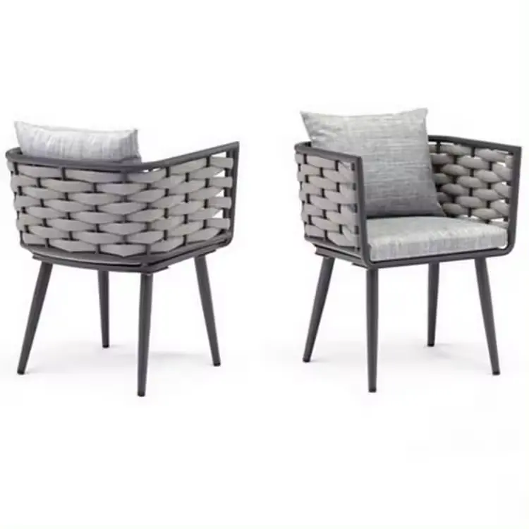 2023 Hot Selling Custom High End Hotel Patio Garden Coffee Shop Dining Room Restaurant Wicker Rattan Chair Outdoor Furnitures