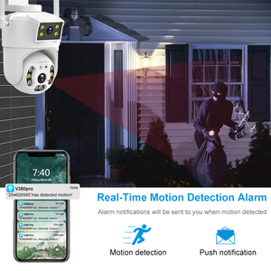 V380Pro 4MP 4G WiFi IP Outdoor PTZ Dual Lens Dual Screen Motion Detection Auto Tracking Home Security Protection CCTV <strong>Camera</strong> - Product Image 6