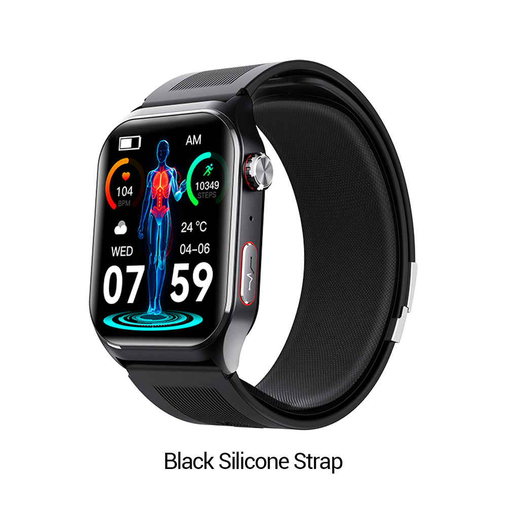 Bracelet en silicone noir