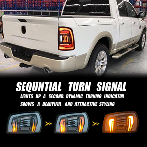 Dodge RAM 15002500用スペシャルリアストップブレーキリバーステールランプ2009-2018 <span class=keywords><strong>LED</strong></span>テールライトランプアクセサリー