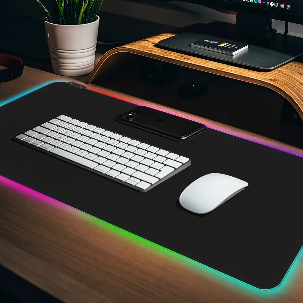 F1 RGB Desk Mat Sublimation Custom Logo Print Creative Computer Accessories Extended Mousepad Gaming RGB Mouse Pad With Usb Hub