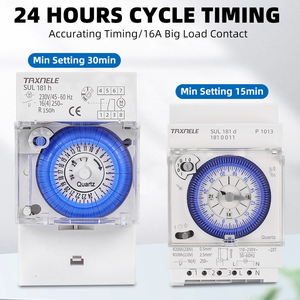 110-230VAC analogico 24 ore 15 minuti intervallo SUL181D Timer meccanico Timer Timer Timer Din ferroviario orologio per pompa - Product Image 5