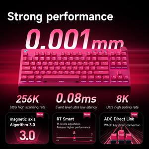 MCHOSE Mix87 Multi <strong>Function</strong> Magnetic Axis <strong>Keyboard</strong> Knob RT Gaming <strong>Customization</strong> Mechanical Wired Semi-aluminum Full-<strong>key</strong> Hot Plug - Product Image 3