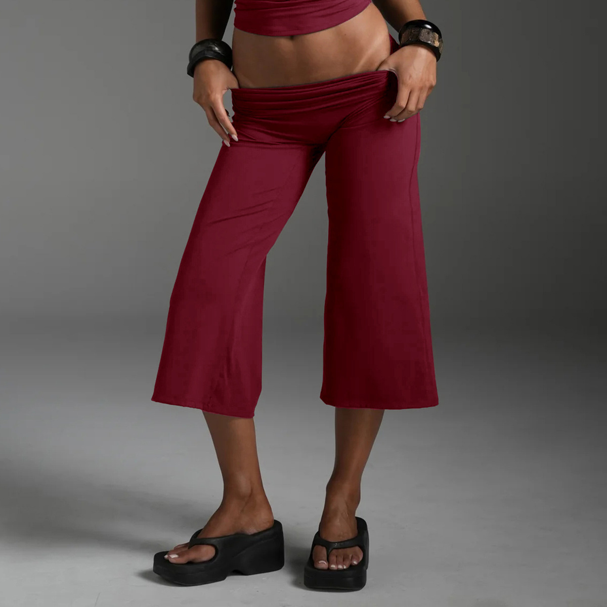 red capri pants