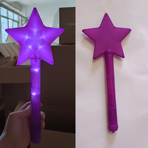LED Lights up Wands Toy Glowing Neon <strong>Concert</strong> Party Supplies <strong>Cheer</strong> Stick Magic Star Shape Luminous Stick - Product Image 2