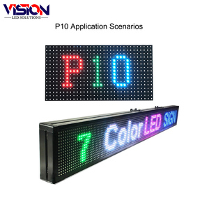 P10 RGB Full Color <strong>LED</strong> Screen Panel Module Outdoor 320x160mm 32x16pixels 2 Scan SMD3535 - Product Image 1