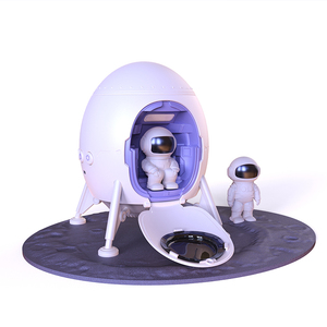 Uzay gemisi projektör Spaceman gece lambası bulutsusu ışık ortam ışığı uzay kapsülü Astronaut Lander ile Bluetooth hoparlör - Product Image 3