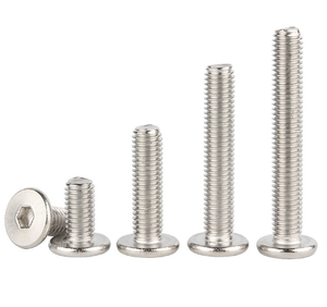 M2 M2.5 M3 M5 M6 A2-70 الفولاذ المقاوم للصدأ رقيقة شقة رئيس مسدس ألين المقبس مسامير الربط - Product Image 3