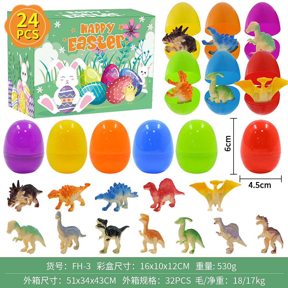 FH-3 (12 dinosaurios+12 cáscaras de huevo)