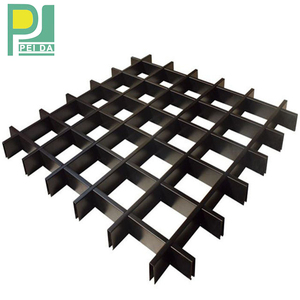 Azulejo de techo de rejilla, falso techo de rejilla suspendido de aluminio - Product Image 4