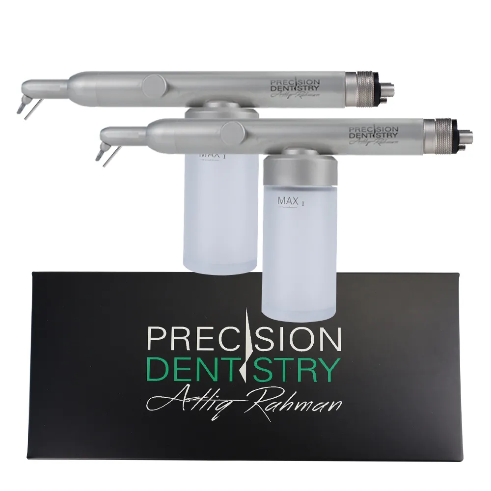 Ortodoncia Dental Abrasión de aire Master Airflow Aand Blaster Air Prophy Unit con agua 2 en 1 Aluminio Micro Sandblasting