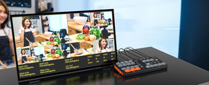 4K Wireless Audio Transmitter <strong>4</strong>-Channel Video <strong>Switcher</strong> for HD VGA <strong>Outputs</strong> Live Streaming Camera