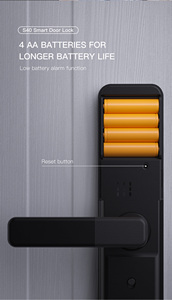 KUB ล็อคดิจิตอลอัจฉริยะ S40, ล็อคด้วยลายนิ้วมือล็อครหัสผ่านแอป WiFi Tuya ล็อคประตูด้วยระบบชีวมาตร - Product Image 6