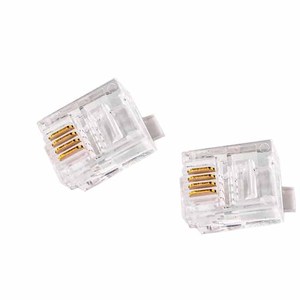 Panel de conexión de red Cat5e 6p4c con conectores registrados de puerto de blindado para conectores Ethernet Rj45 de Internet - Product Image 1