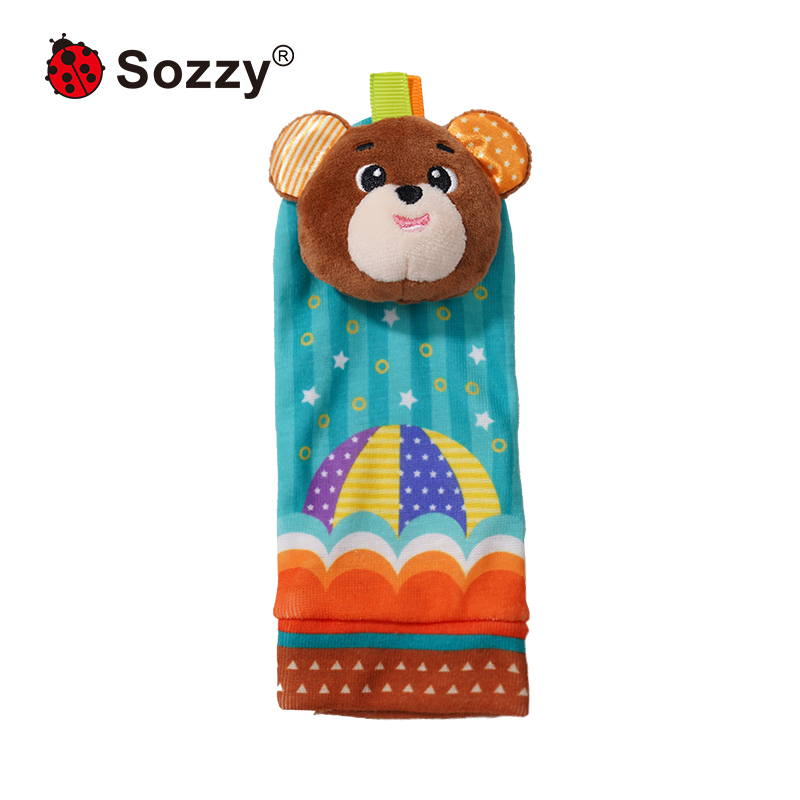 Calcetines de sonajero de oso