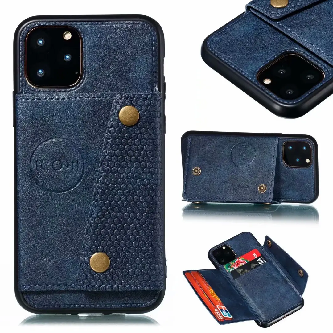 Leather wallet case for iphone 11 12 pro max magnetic phone case with card slots wallet cellphone case for iphone xs back cover