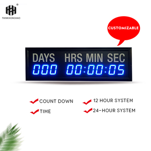 Honghao 9-stellige 1,8-Zoll-LED-Digital-Countdown-Uhr Timer Cross-Match-Timer, Tag Stunde Minute Sekunde Timer