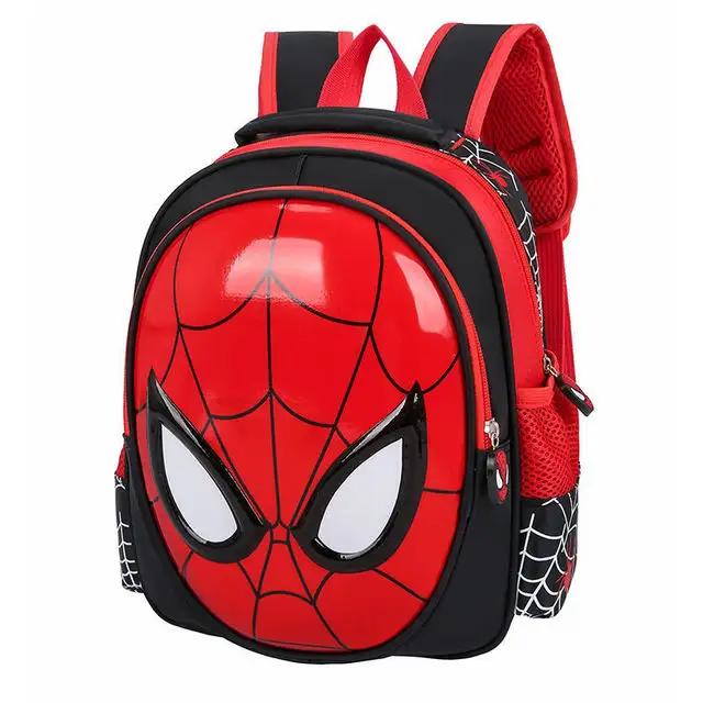 Wholesale children student backpack waterproof cartoon Spiderman kids school book bag for boy