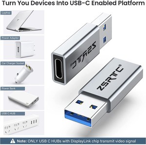 USB C adaptörü, USB C USB adaptörü yüksek hızlı veri transferi, USB-C USB 3.0 dişi MacBook adaptörü - Product Image 3
