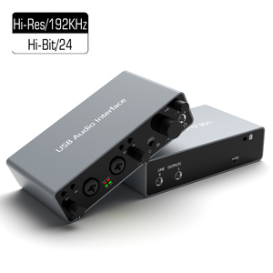 Interfaz de audio personalizable XLR 24bit-192khz mezclador de grabación de estudio M tarjeta de sonido de audio interfaz de audio USB - Product Image 2