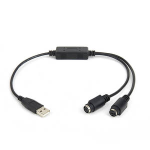 键盘鼠标PS2到USB a型电缆转换器的定制USB到PS2适配器 - Product Image 1
