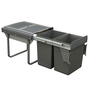 TEKEY-papelera de plástico extraíble, contenedor de basura de gran capacidad para armario de cocina de 450mm - Product Image 3