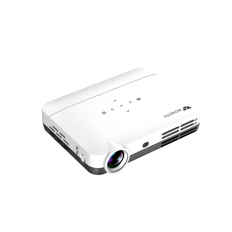 WOWOTO – projecteur vidéo 1080p USB HDMI-in projecteur de films en plein air Android Smart 3D 4K 500ANSI Lumens Mini projecteur Home cinéma