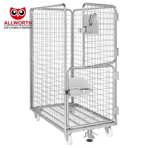 High Quality Easy <strong>Loading</strong> <strong>and</strong> <strong>Unloading</strong> Versatile Stackable Shopping Trolley with Basket <strong>and</strong> Base for Organized Storage - Product Image 6