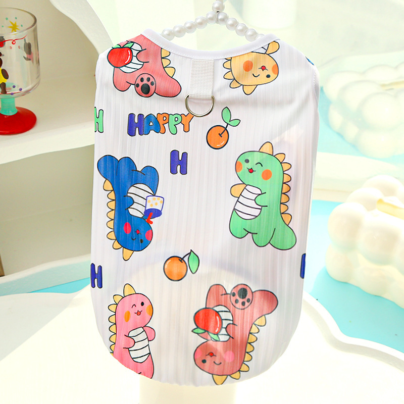 459 color dinosaur vest-ice silk sense