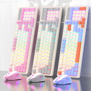 Wholesale Wired E-Sports Game <strong>Keyboard</strong> and <strong>Mouse</strong> Set With Mechanical Feel, 98 Keys Desktop <strong>Computer</strong>, Laptop - Product Image 5