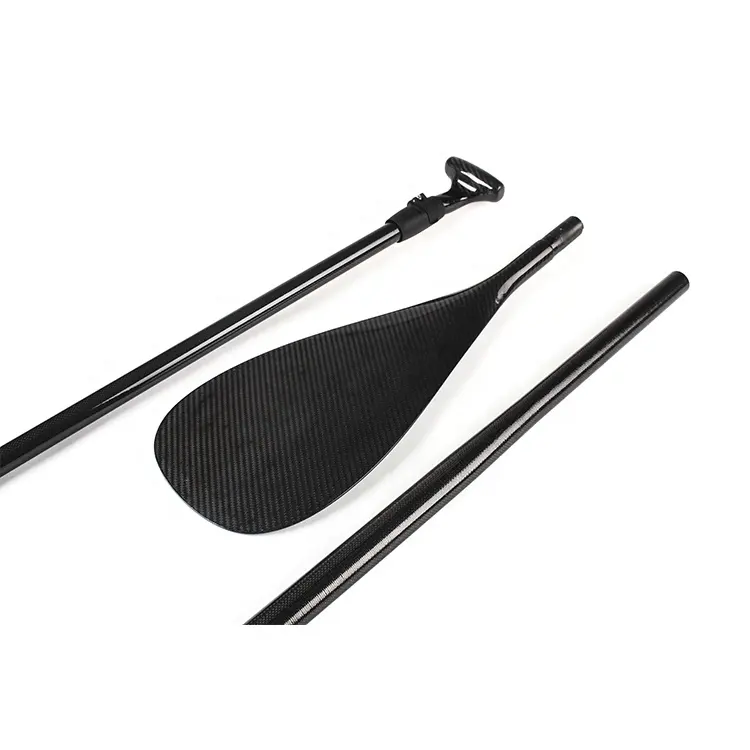 Paleta ajustable SUP de fibra de carbono completa, paleta de tabla de paddle de pie