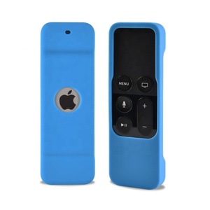 Factory Wholesale Anti-Fall Washable Half-Cover Seven Color Options Silicone <strong>TV</strong> Case for <strong>Apple</strong> TV4 Remote Control Protection - Product Image 1