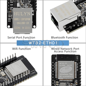 Scheda di sviluppo WT32-ETH01 ESP32 modulo scheda di sviluppo porta seriale integrata wi-fi e Blue-tooth Dual-Mode supporto Ethernet - Product Image 3