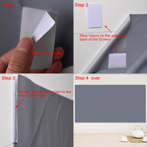 新型简易安装聚光灯投影仪屏幕投影仪布投影屏 - Product Image 6