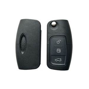 F-ord Focus C-Max Fiesta Galaxy Mondeo用の3ボタンフリップ折りたたみ式カーキーシェルケースカバー - Product Image 1