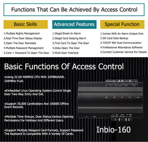 Software de nube libre basado en Web, Rs485, Tcp/ip, Control de acceso de 4 puertas - Product Image 3