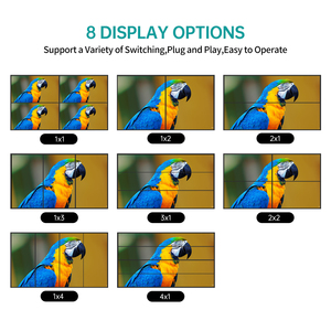 ตัวควบคุมผนังวิดีโอ HDMI 4K 30hz 1 ใน 4 ออก, ตัวต่อประกบวิดีโอ HDMI MT-VIKI 2x2 - Product Image 4