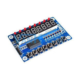 TM1638 8ビットデジタルLEDチューブ8プッシュボタン付きLEDディスプレイモジュール - Product Image 4