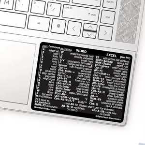 Word/Excel Windows ярлык стикер, справочник по клавиатуре ярлык, ярлыки Excel - Product Image 3