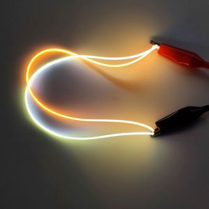 Yumuşak LED Filament DC3V 40MM 130MM 255MM 300MM uzunluk COB kavisli esnek Filament Led diyot işık aksesuarları - Product Image 3