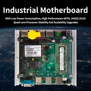 J4105/J4125/J6413/N100 Eingebettete PC Linux/Fenster Dual-Network-Port oder 4-Netzwerk-Port Lüfter loser Industrie computer Mini-Box-PC - Product Image 4