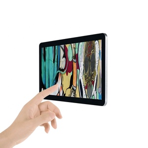 Monitor de pantalla LCD, HD con pantalla táctil capacitiva PC integrado, entrada de 12V, 14 pulgadas, IPS, de escritorio